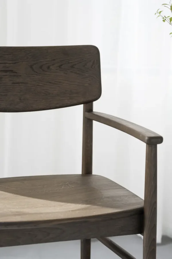 ROWICO Maidstone spisebordsstol, m. armln - brun eg