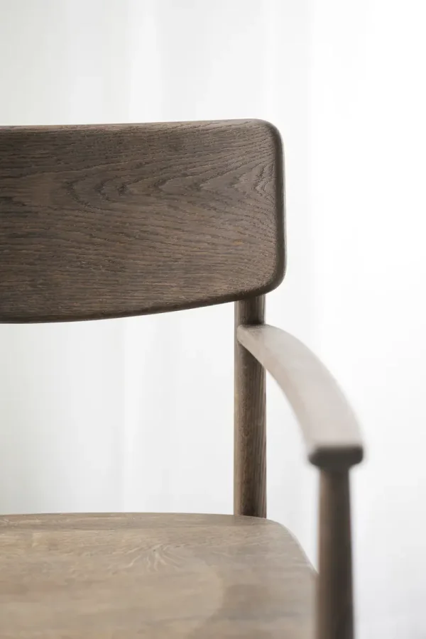 ROWICO Maidstone spisebordsstol, m. armln - brun eg