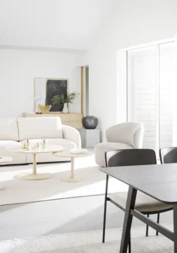 ROWICO Hobart sofabord, rund - hvidpigmenteret eg (60)