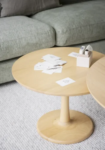 ROWICO Hobart sofabord, rund - natur eg (60)