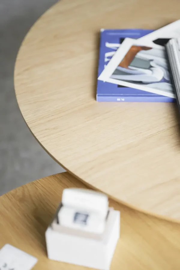 ROWICO Hobart sofabord, rund - natur eg (60)