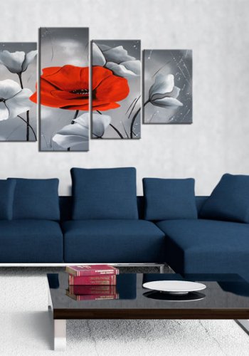 ARTGEIST Entydighed - Billede med blomster trykt p lrred - Flere strrelser