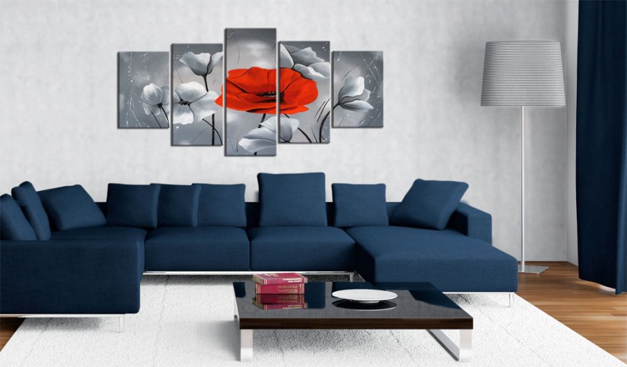 ARTGEIST Entydighed - Billede med blomster trykt p lrred - Flere strrelser