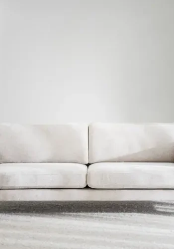 ROWICO Braden 3 pers. sofa - lys beige stof og natur egetr