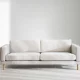 ROWICO Braden 3 pers. sofa - lys beige stof og natur egetr