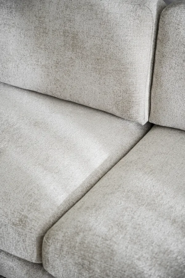 ROWICO Braden 3 pers. sofa - lys beige stof og natur egetr