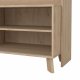 TVILUM Ikast TV-vg med 2 skydedre, Jackson Hickory/Hvid, 158,7 x 48,35 x 180,9 cm