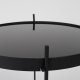 ZUIVER Cupid sidebord S, rund - sort glas og sort metal (43)