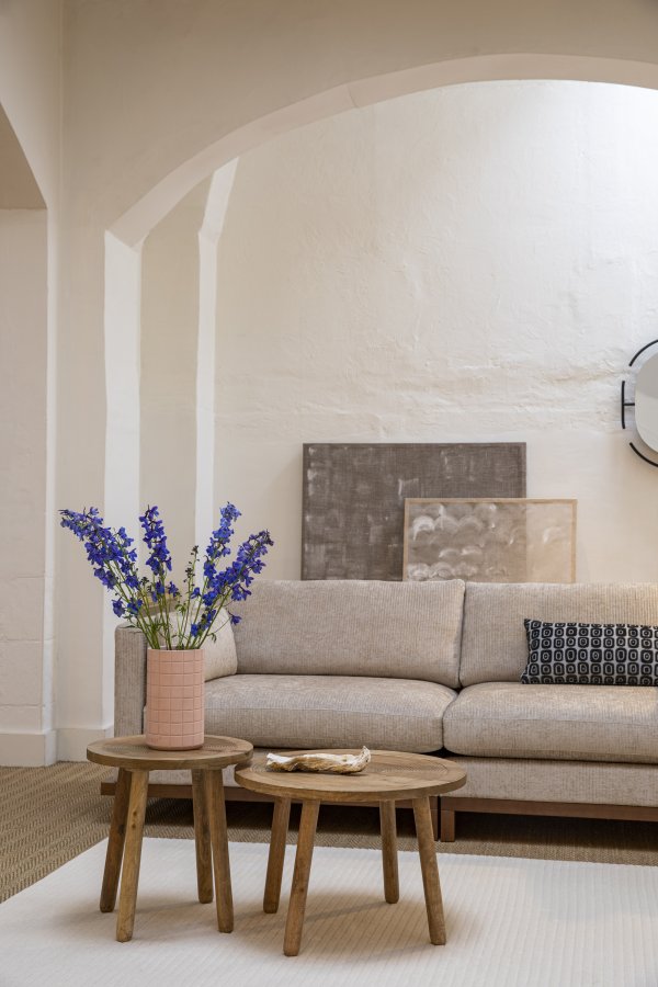 ZUIVER Dendron sidebord S, rund - brun mangotr (43)