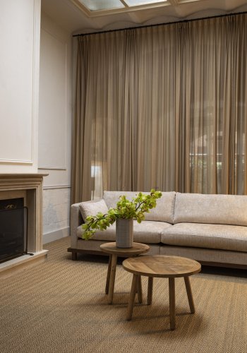 ZUIVER Dendron sidebord L, rund - brun mangotr (60)