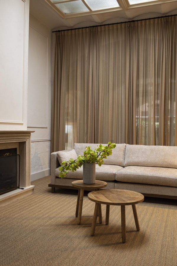 ZUIVER Dendron sidebord L, rund - brun mangotr (60)