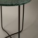 DUTCHBONE Emerald sidebord, rund - grn marmor og sort jern (41)