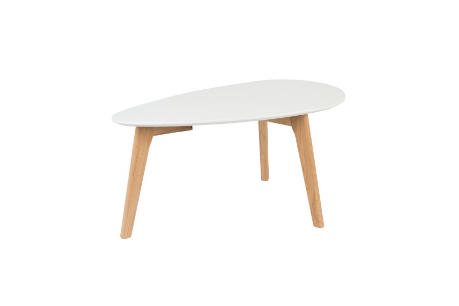 WHITE LABEL LIVING Drop sidebord - hvid og natur tr (st af 2)