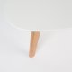 WHITE LABEL LIVING Drop sidebord - hvid og natur tr (st af 2)