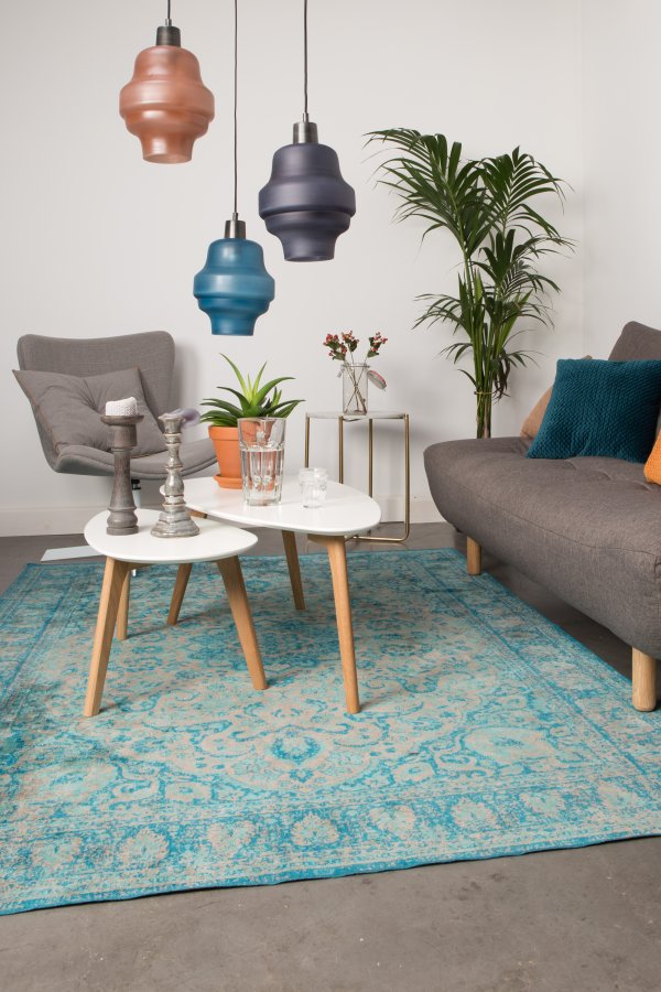 WHITE LABEL LIVING Drop sidebord - hvid og natur tr (st af 2)