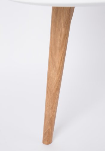 WHITE LABEL LIVING Bodine sidebord - hvid og natur tr (st af 2)