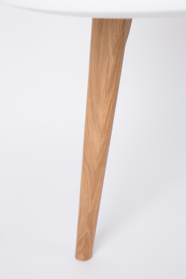 WHITE LABEL LIVING Bodine sidebord - hvid og natur tr (st af 2)