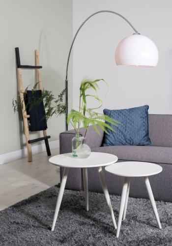 WHITE LABEL LIVING Daven sidebord - hvid tr (st med 2)