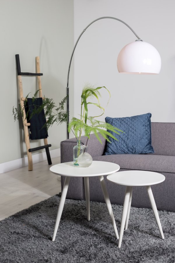 WHITE LABEL LIVING Daven sidebord - hvid tr (st med 2)