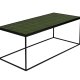 ZUIVER Glazed sofabord, rektangulr - grn keramik og jern (93x42.5)
