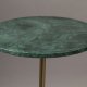 DUTCHBONE Gunnar sidebord, rund - grn marmor og messing jern (37,5)