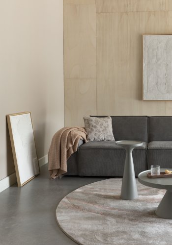 ZUIVER Floss sidebord, rund - gr aluminium (28)