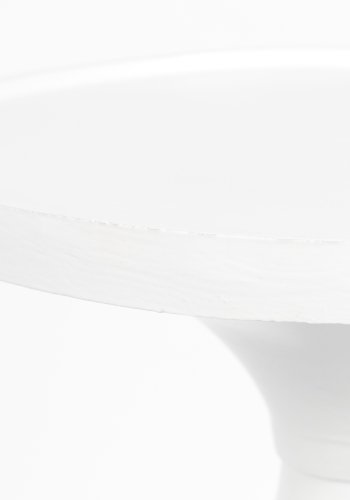 ZUIVER Floss sidebord, rund - hvid aluminium (28)