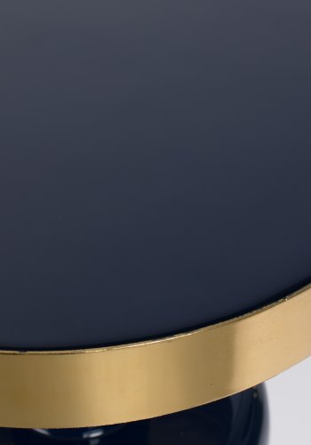 ZUIVER Glam sidebord, rund - guld stl og bl emalje jern (36)