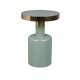 ZUIVER Glam sidebord, rund - guld stl og grn emalje jern (36)