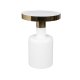ZUIVER Glam sidebord, rund - guld stl og hvid emalje jern (36)
