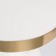 ZUIVER Glam sidebord, rund - guld stl og hvid emalje jern (36)