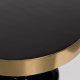 ZUIVER Glam sidebord, rund - guld stl ogsort emalje jern (36)