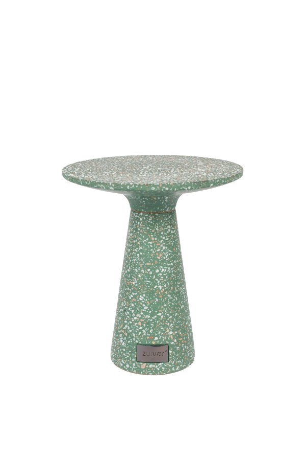 ZUIVER Victoria sidebord, rund - grn terrazzo (41)
