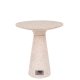 ZUIVER Victoria sidebord, rund - lyserd terrazzo (41)
