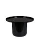ZUIVER Shiny Bomb sofabord, rund - sort aluminium (67)