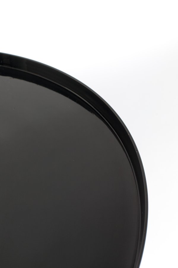 ZUIVER Shiny Bomb sofabord, rund - sort aluminium (67)