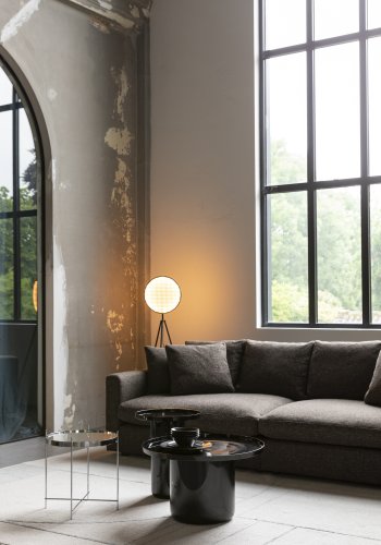 ZUIVER Shiny Bomb sofabord, rund - sort aluminium (67)