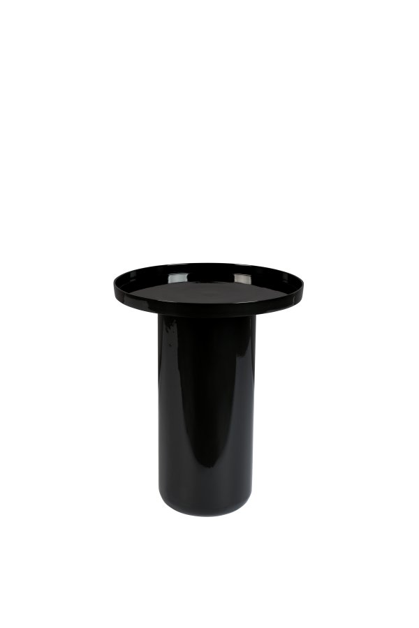 ZUIVER Shiny Bomb sidebord, rund - sort aluminium (40)