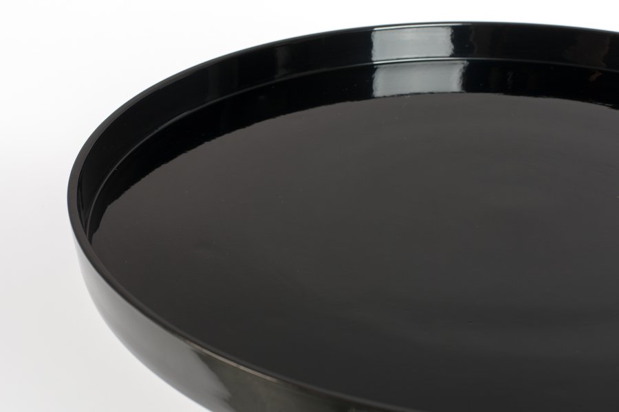 ZUIVER Shiny Bomb sidebord, rund - sort aluminium (40)