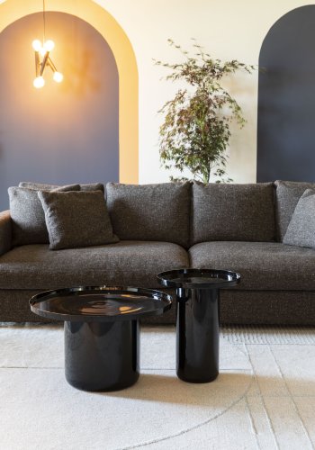 ZUIVER Shiny Bomb sidebord, rund - sort aluminium (40)