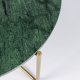 WHITE LABEL LIVING Timpa sofabord, rund - grn marmor og guld metal (70)
