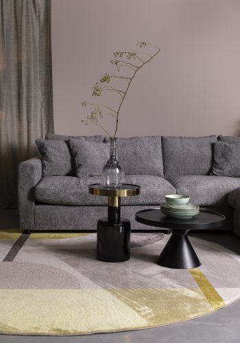 ZUIVER Floss sofabord, rund - sort aluminium (60)