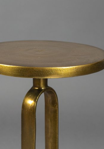 DUTCHBONE Sandook sidebord, rund - guld aluminium (52)