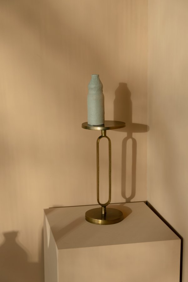 DUTCHBONE Sandook sidebord, rund - guld aluminium (52)