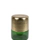 DUTCHBONE Cave sidebord, rund - messing jern og grn glas (35)