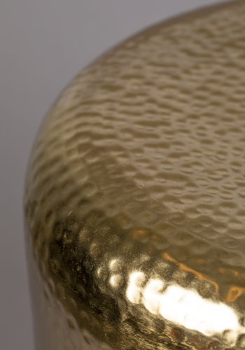 DUTCHBONE Cave sidebord, rund - messing jern og grn glas (35)