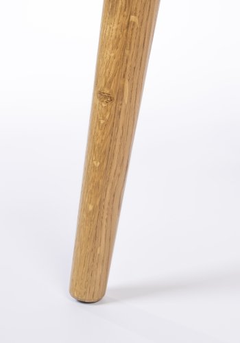 ZUIVER Barbier sidebord, m. 1 skydelge - natur egetrsfinér og egetr (45x45)