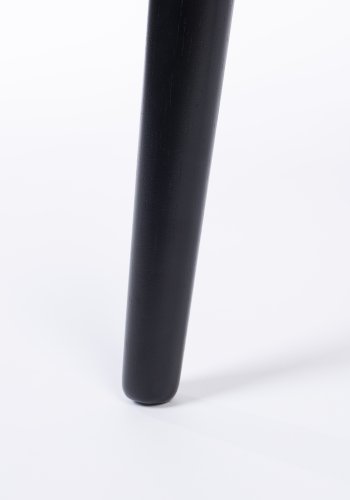 ZUIVER Barbier sidebord, m. 1 skydelge - sort askefinér og gummitr (45x45)