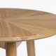 WHITE LABEL LIVING Fabio sidebord, rund - natur egefinér og egetr (50)