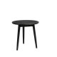 WHITE LABEL LIVING Fabio sidebord, rund - sort egefinér og egetr (50)